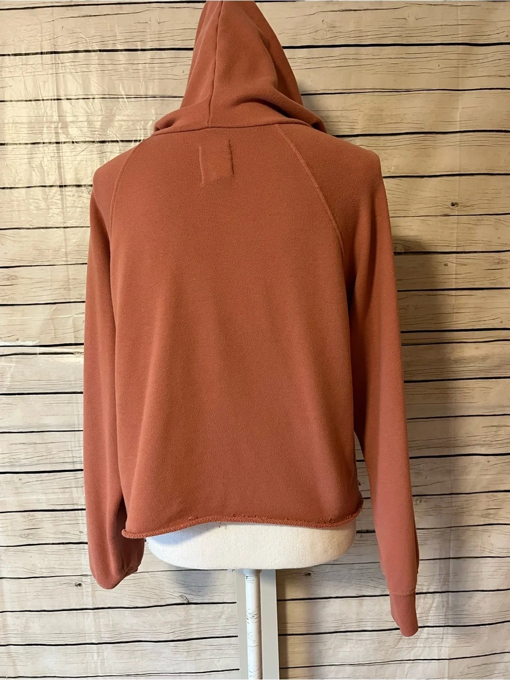 Billabong Rust Hooded Pullover with Sleeve Logo